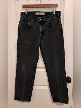 LEVI’S 505 SLIM FIT MENS 34 x 30 BLACK WASH